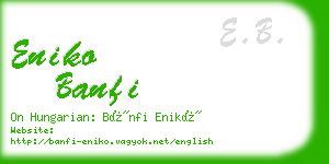 eniko banfi business card